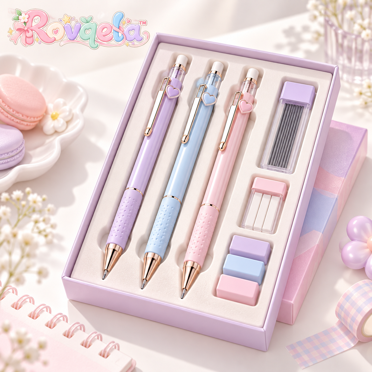 Rovqela™ Pastel Mechanical Pencil Gift Set