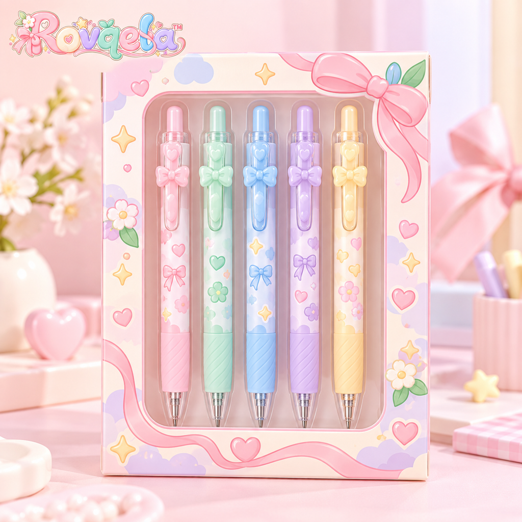 Rovqela™ Bow Retractable Pen Set