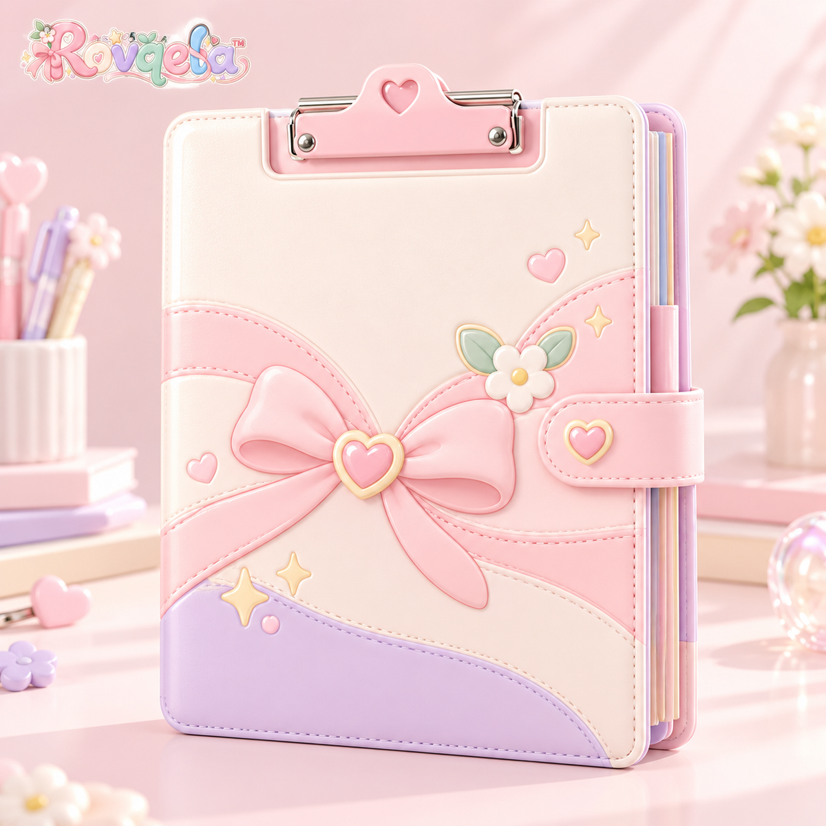 Rovqela™ Bow Clipboard Folio