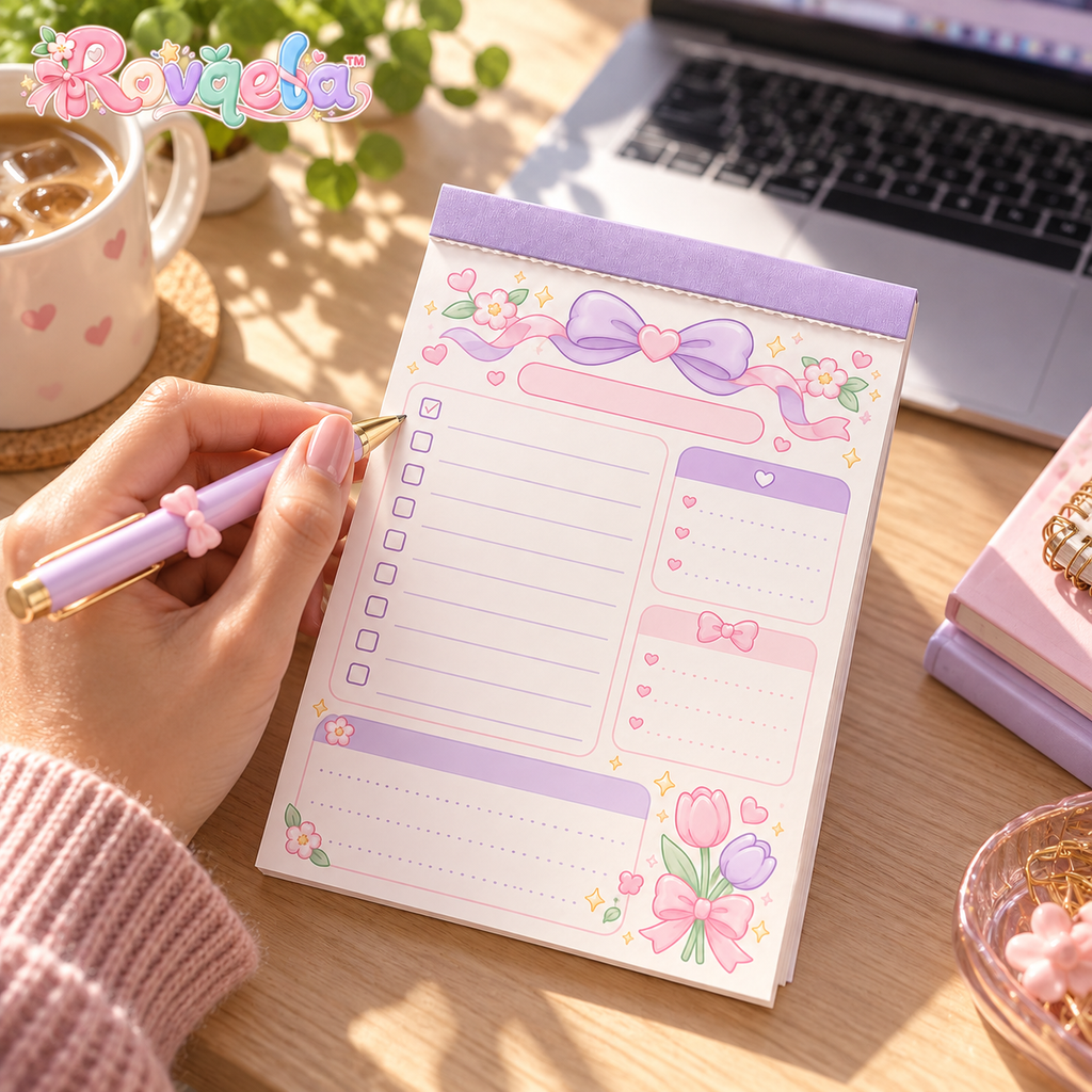 Rovqela™ Lavender Daily Planning Pad