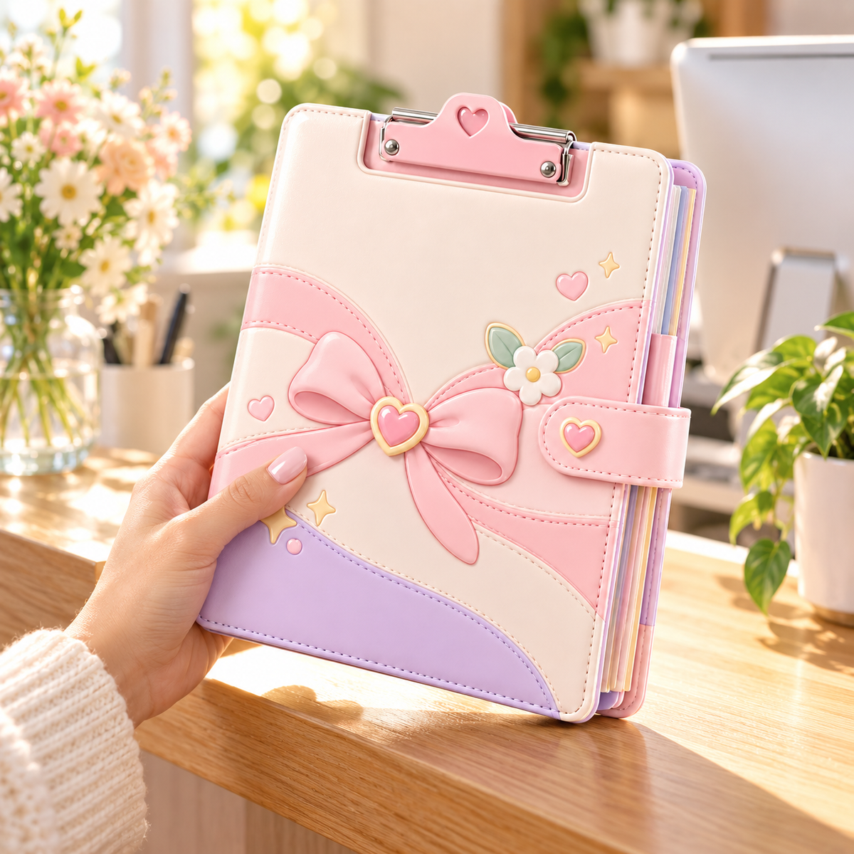 Rovqela™ Bow Clipboard Folio
