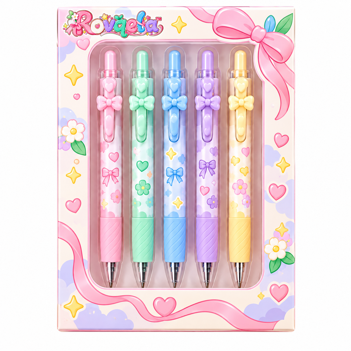 Rovqela™ Bow Retractable Pen Set