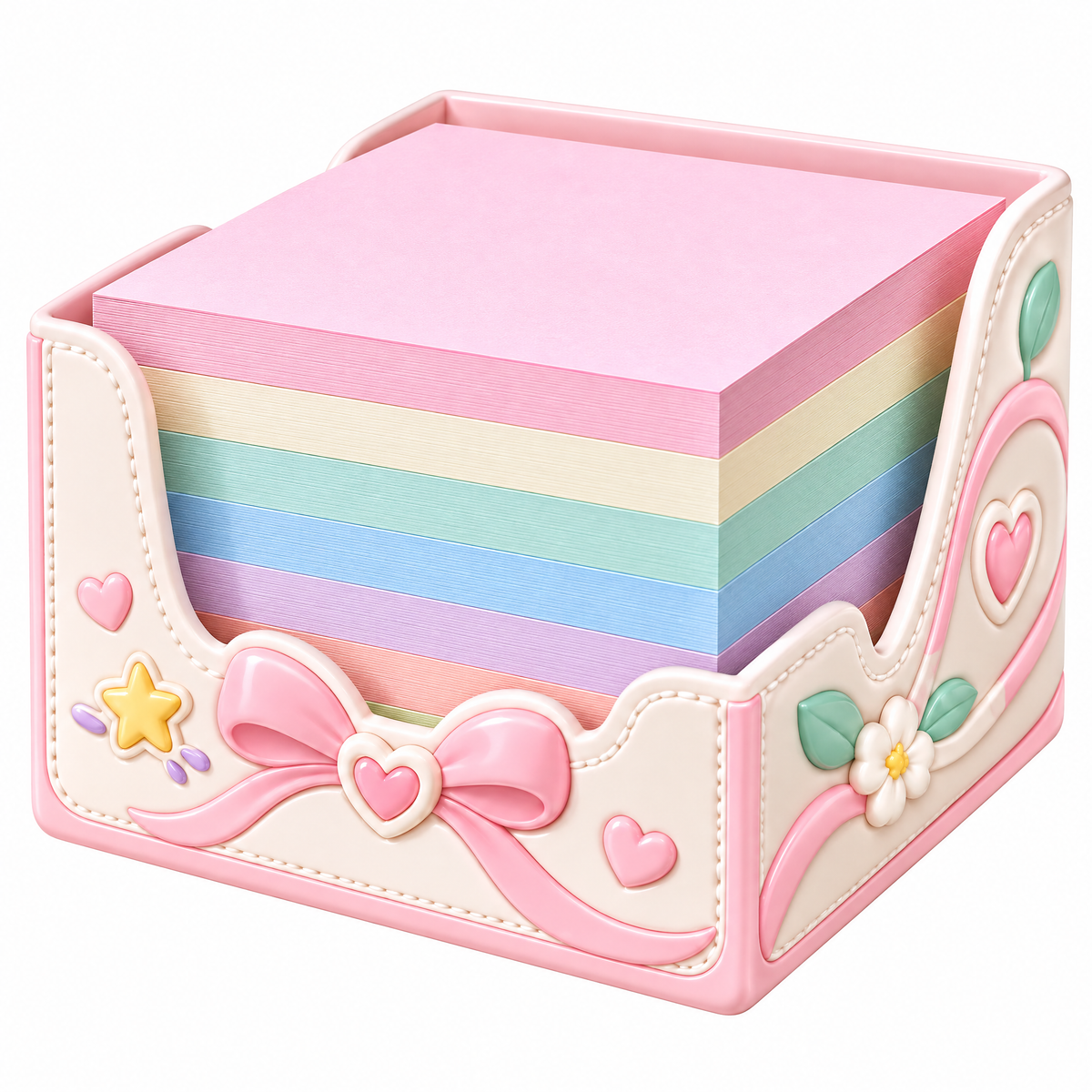 Rovqela™ Rainbow Pastel Memo Cube