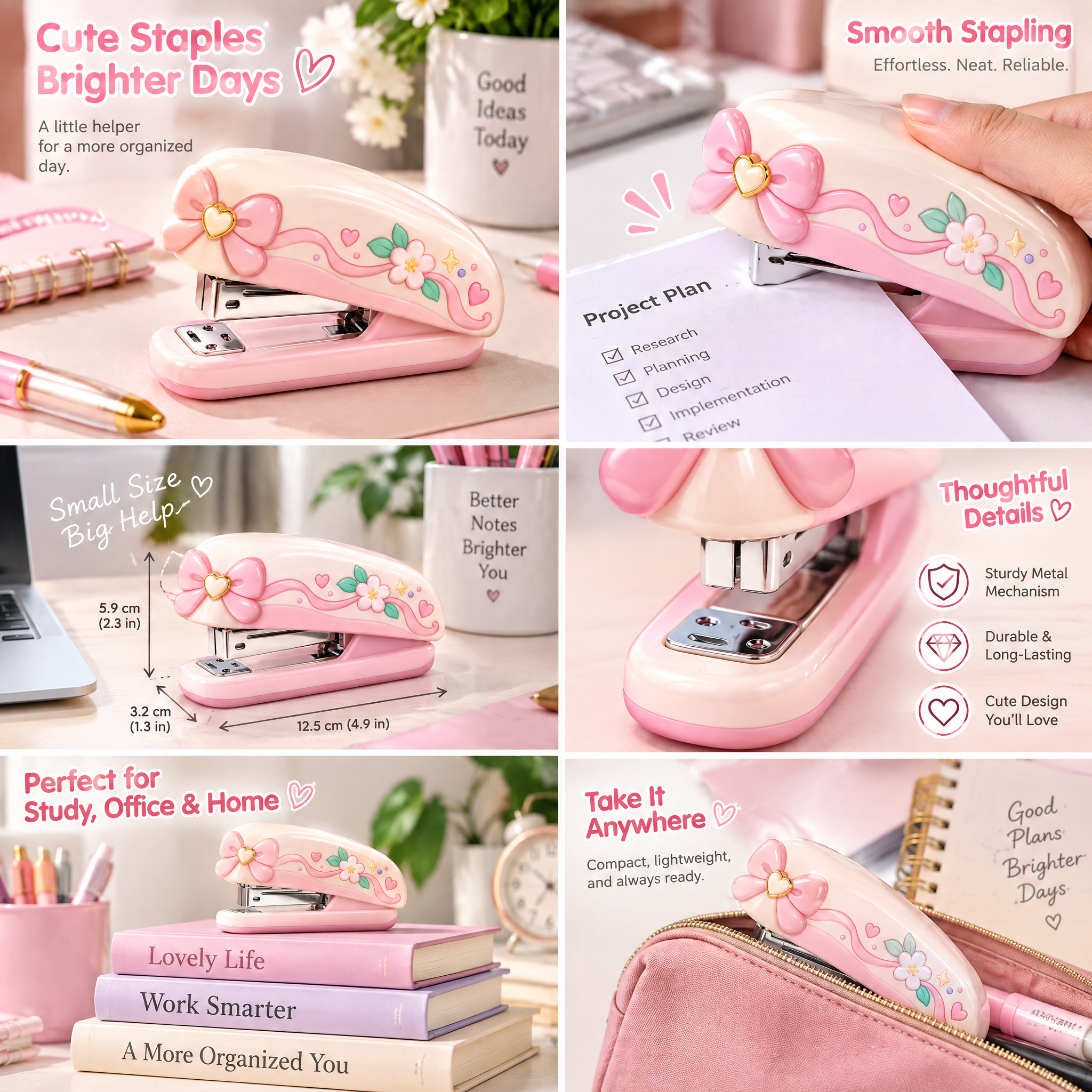 Rovqela floral stapler presentation views