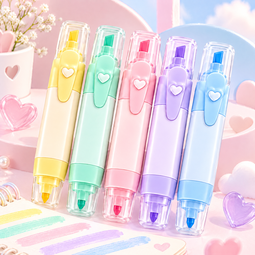 Rovqela™ Soft Pastel Dual-Tip Highlighter Set