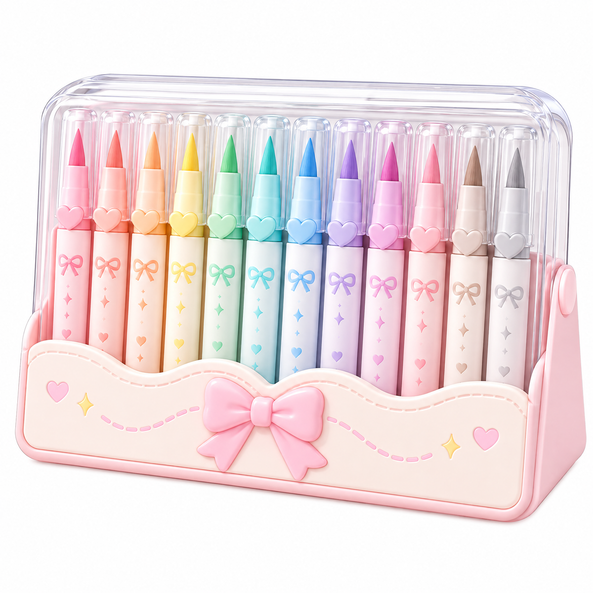 Rovqela™ Pastel Marker Set with Desk Holder
