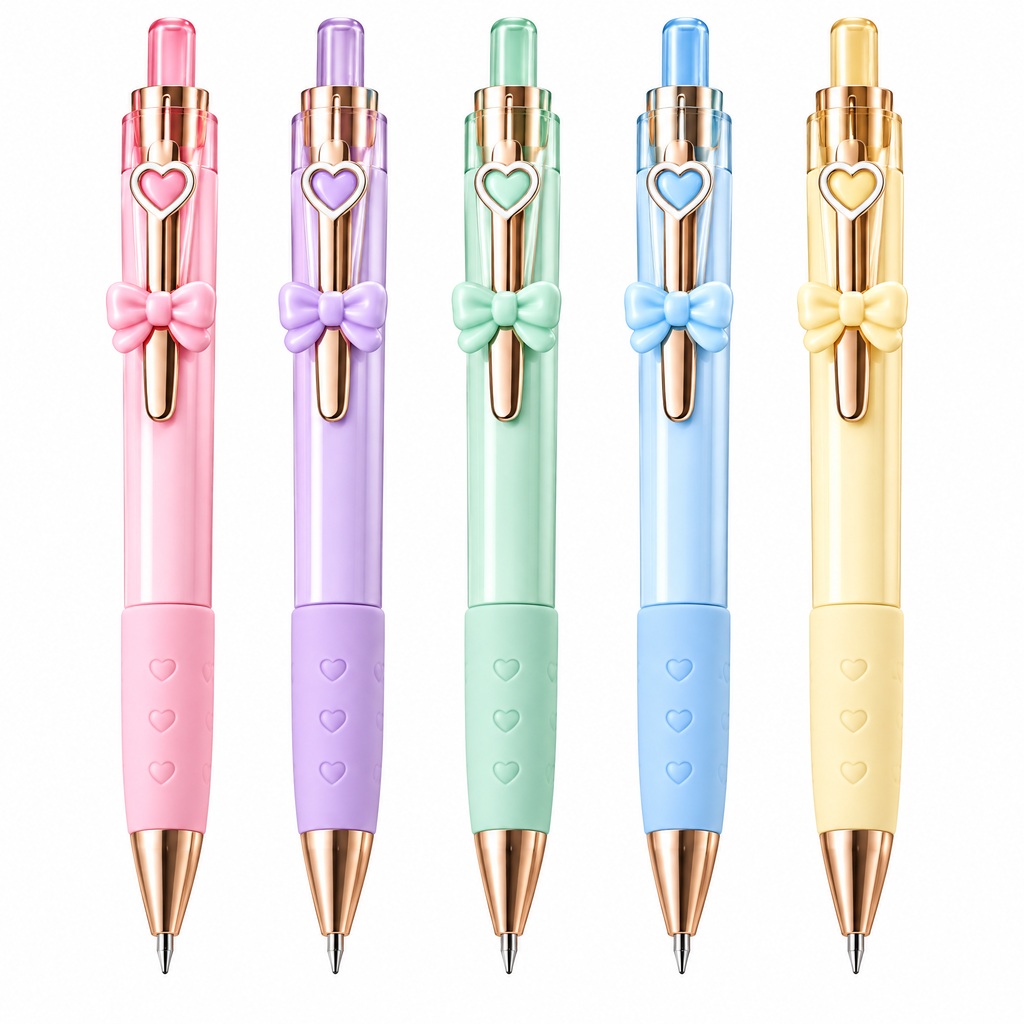 Rovqela™ Sweet Bow Retractable Pen Set