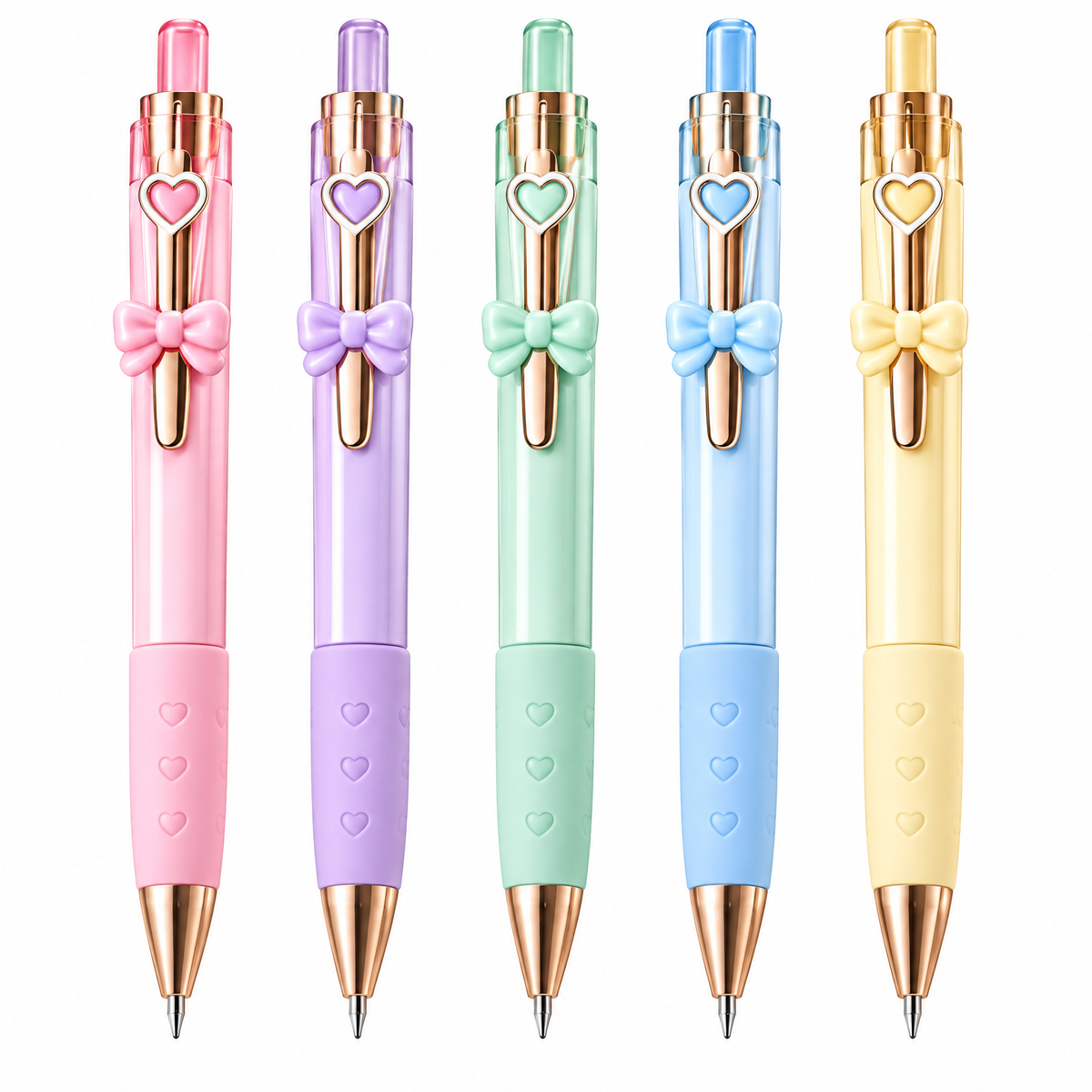 Rovqela™ Sweet Bow Retractable Pen Set
