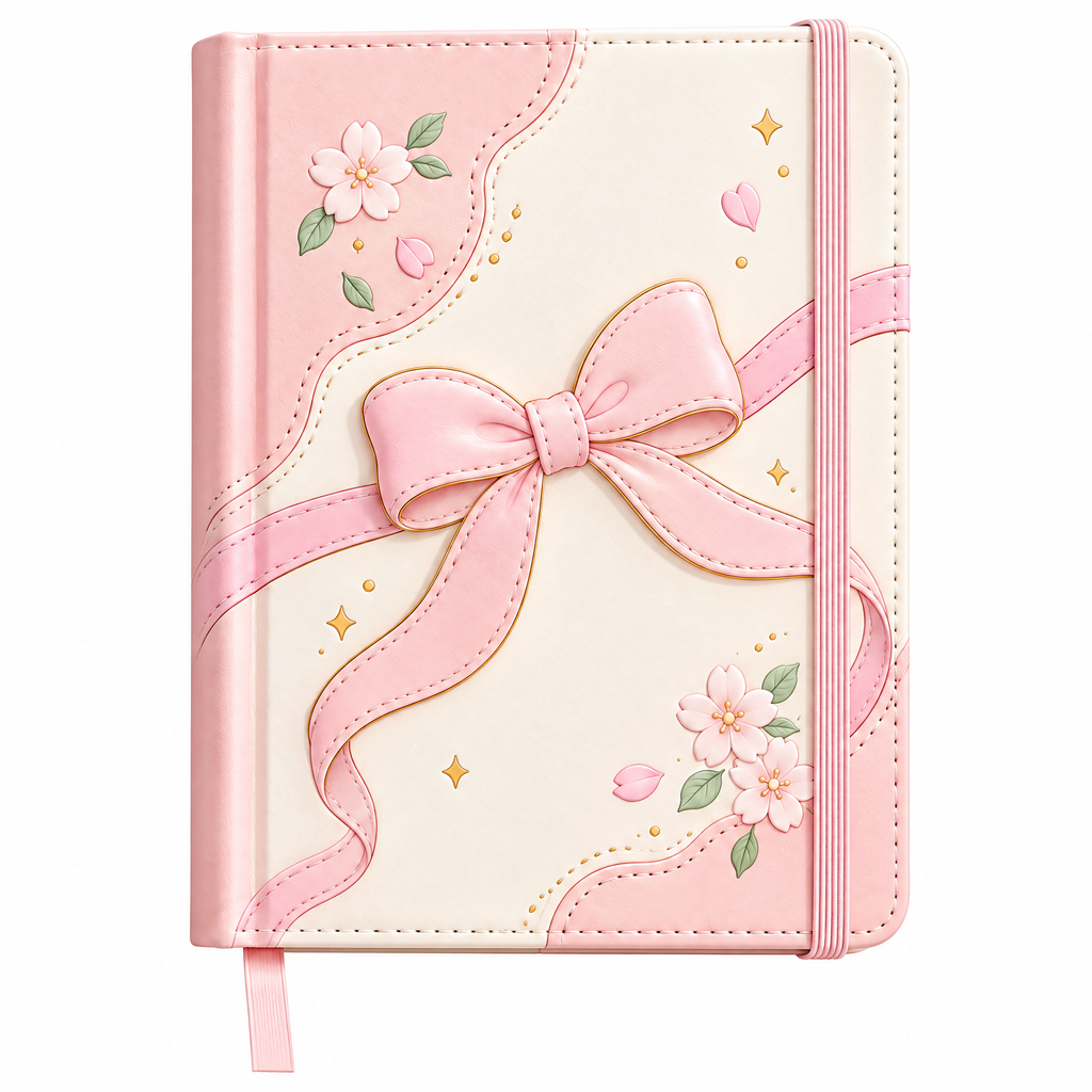 Rovqela™ Floral Bow Notebook