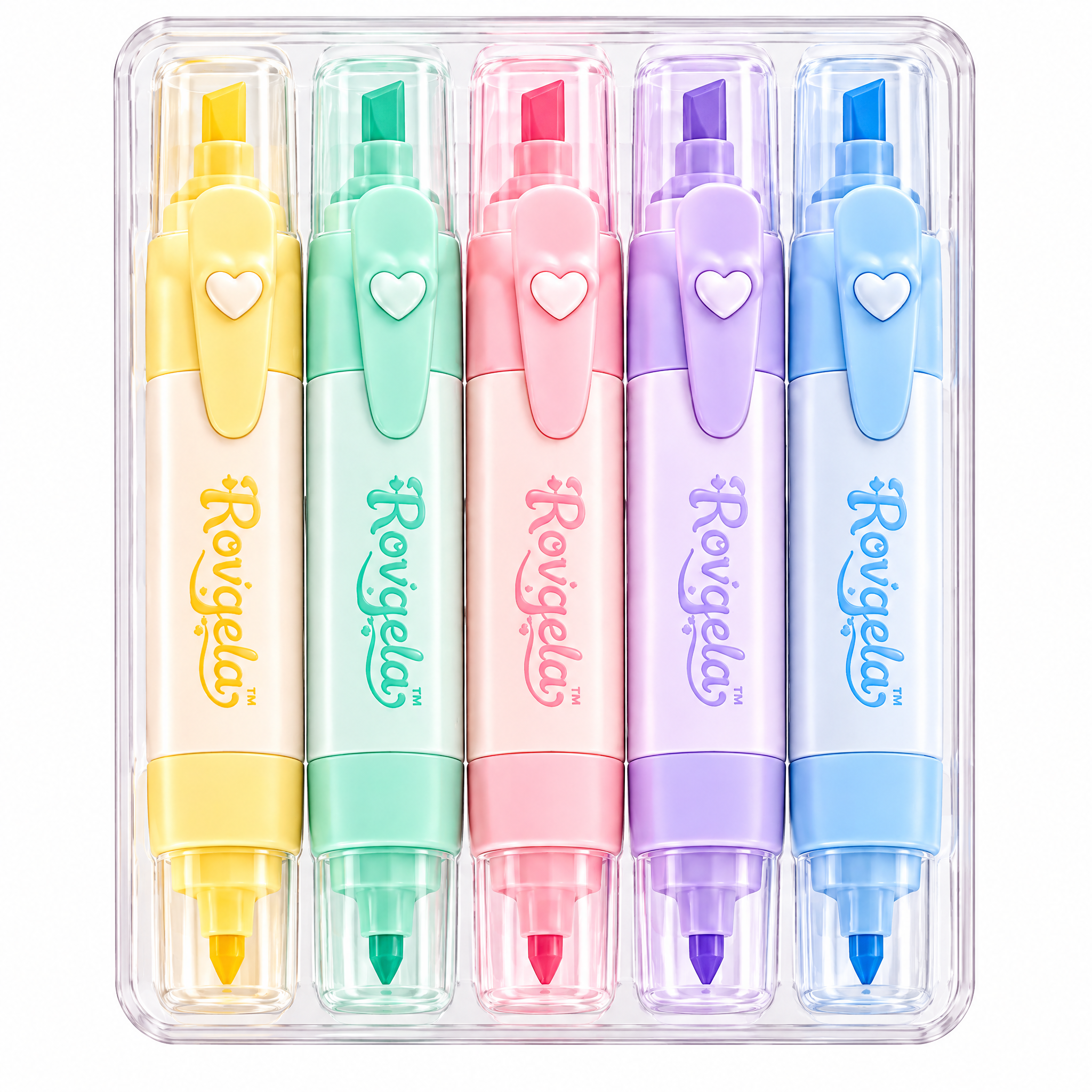 Rovqela pastel highlighter storage case