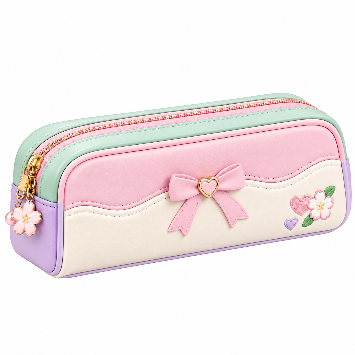 Rovqela™ Pastel Bow Pencil Case